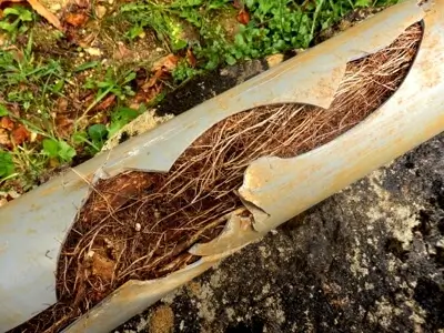 Tree Roots in Sewer Line